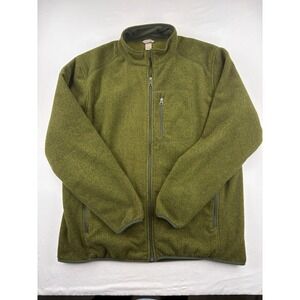Duluth Trading Co.  Green Fleece Full Zip Up Jacket Men's XL Tall.